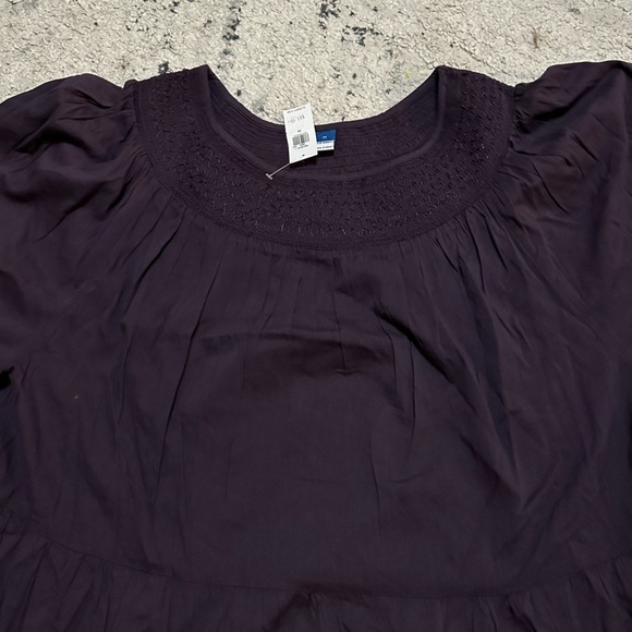 Old Navy Long-Sleeve Tiered Smocked Embroidered Mini Swing Dress size 2X - Picture 2 of 5